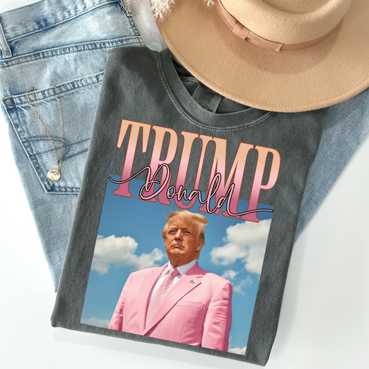 Pink Gradiant Donald Trump Comfort Colors