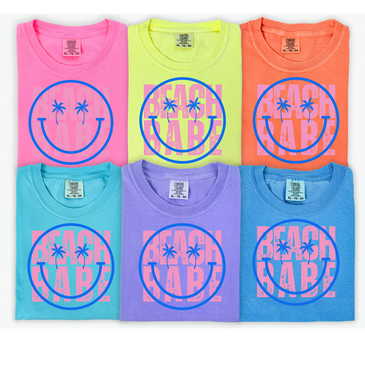 Neon Beach Bum Graphic Tee Collection Comfort Colors