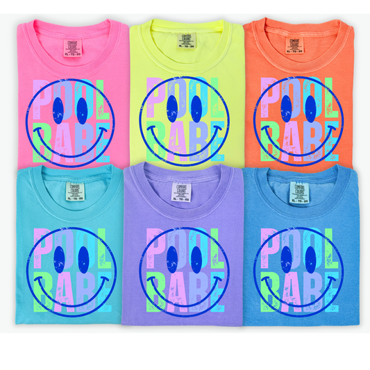 Neon Pool Babe Graphic Tee Collection Comfort Colors